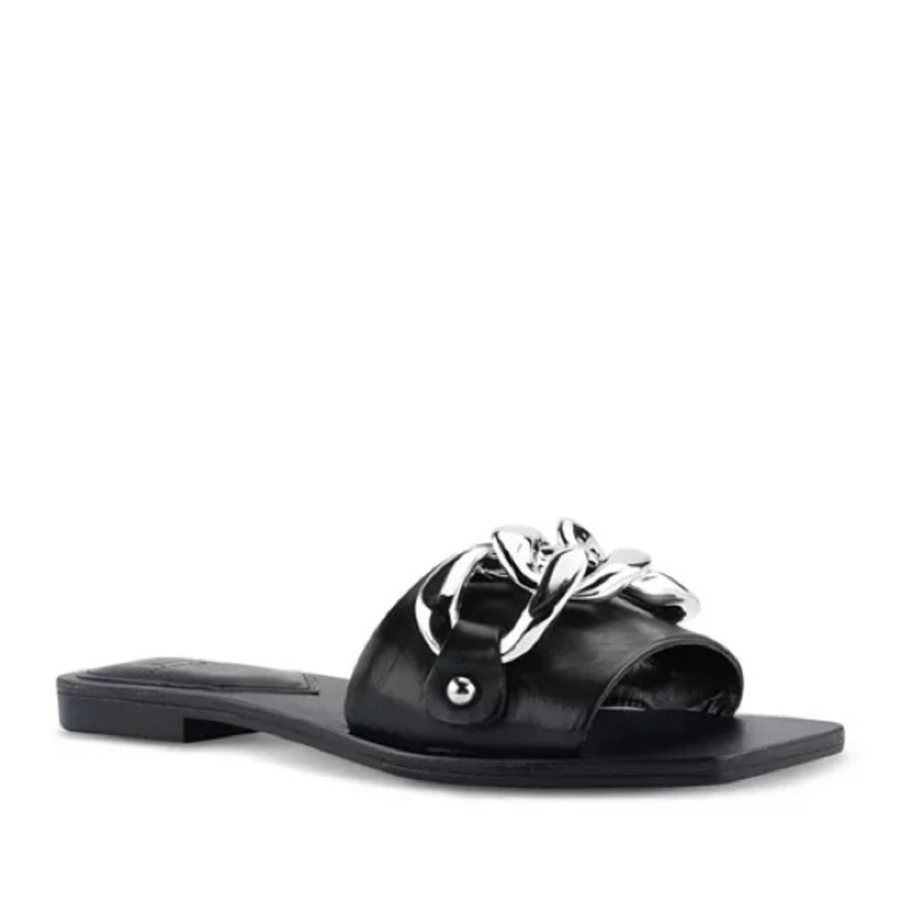 NWOT MARC FISHER Rosely Chain Slide Sandals
